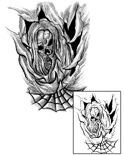 Spider Web Tattoo Horror tattoo | LFF-00682