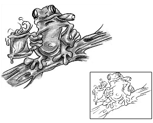 Frog Tattoo Reptiles & Amphibians tattoo | LFF-00740
