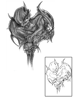 Devil - Demon Tattoo Horror tattoo | LFF-00800