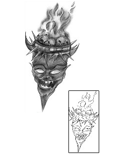 Devil - Demon Tattoo Horror tattoo | LFF-00809