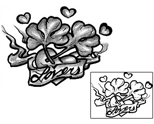 Picture of Lovers Shamrock Tattoo