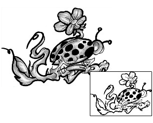 Ladybug Tattoo Insects tattoo | LFF-00910