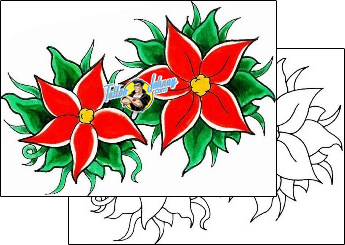 Flower Tattoo plant-life-flowers-tattoos-levi-greenacres-lgf-00005