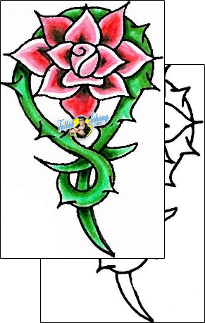 Flower Tattoo plant-life-flowers-tattoos-levi-greenacres-lgf-00010