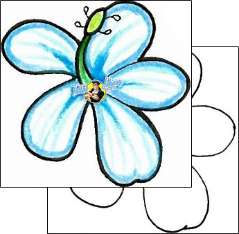 Flower Tattoo plant-life-flowers-tattoos-levi-greenacres-lgf-00013