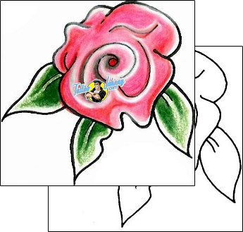 Flower Tattoo plant-life-flowers-tattoos-levi-greenacres-lgf-00015