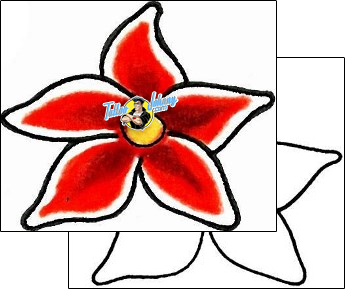 Flower Tattoo plant-life-flowers-tattoos-levi-greenacres-lgf-00024