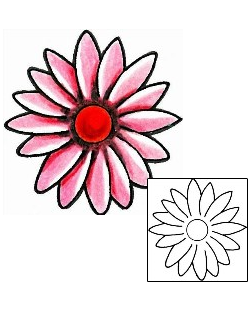 Daisy Tattoo Plant Life tattoo | LGF-00027