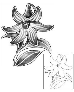 Lily Tattoo Plant Life tattoo | LGF-00033