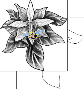 Flower Tattoo plant-life-flowers-tattoos-levi-greenacres-lgf-00035