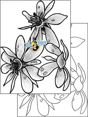 Flower Tattoo plant-life-flowers-tattoos-levi-greenacres-lgf-00038