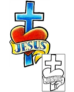 Sacred Heart Tattoo Religious & Spiritual tattoo | LGF-00072