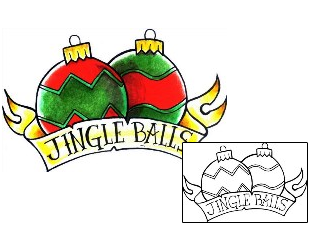 Picture of Christmas Jingle Balls Tattoo