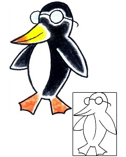Picture of Smart Penguin Tattoo