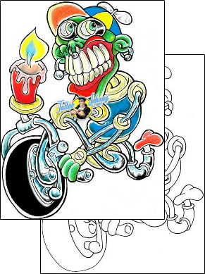 Candle Tattoo biker-tattoos-levi-greenacres-lgf-00133