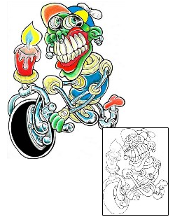 Biker Tattoo Miscellaneous tattoo | LGF-00133