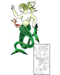 Mermaid Tattoo Mythology tattoo | LGF-00139