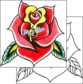 Flower Tattoo plant-life-flowers-tattoos-levi-greenacres-lgf-00173