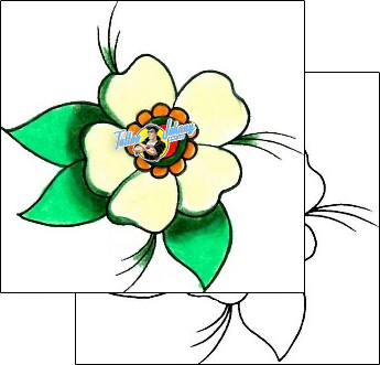Flower Tattoo plant-life-flowers-tattoos-levi-greenacres-lgf-00174