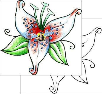 Flower Tattoo plant-life-flowers-tattoos-levi-greenacres-lgf-00180