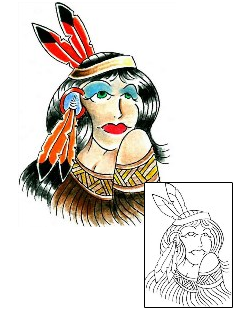 Native American Tattoo Miscellaneous tattoo | LGF-00226