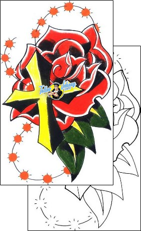 Flower Tattoo plant-life-flowers-tattoos-levi-greenacres-lgf-00246
