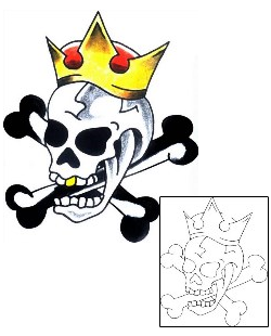 Crossbones Tattoo Horror tattoo | LGF-00262