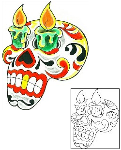 Day of the Dead Tattoo Miscellaneous tattoo | LGF-00266