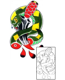 Snake Tattoo Horror tattoo | LGF-00271