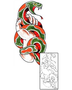 Snake Tattoo Specific Body Parts tattoo | LGF-00274