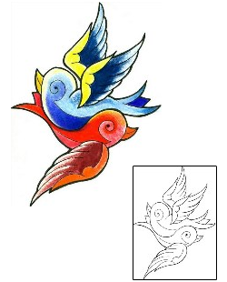 Swallow Tattoo For Women tattoo | LGF-00281