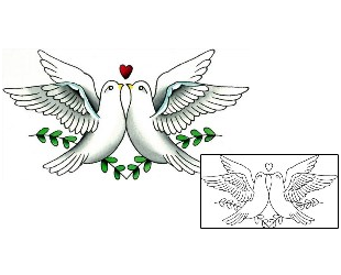 Religious Tattoo Dove Love Tattoo