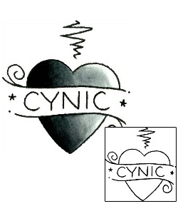 Picture of Cynic Heart Tattoo