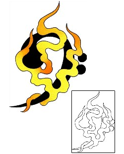 Fire – Flames Tattoo Miscellaneous tattoo | LGF-00526