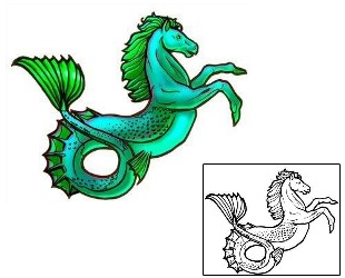 Seahorse Tattoo Mythology tattoo | LHF-00019
