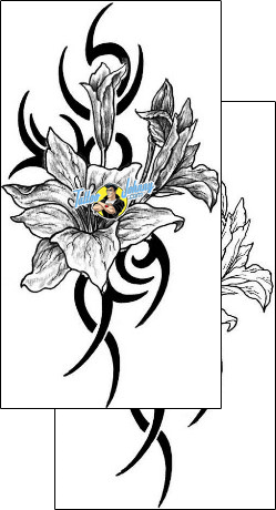Flower Tattoo plant-life-flowers-tattoos-litos-lif-00026