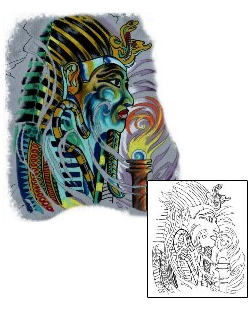 King Tut Tattoo Ethnic tattoo | LIF-00056
