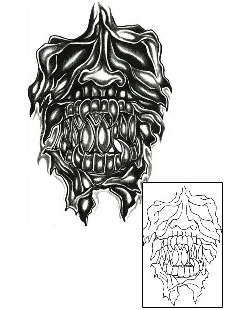 Monster Tattoo Horror tattoo | LJF-00037