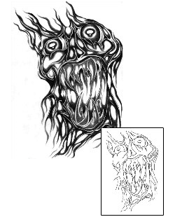 Monster Tattoo Horror tattoo | LJF-00047