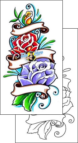 Flower Tattoo plant-life-flowers-tattoos-lee-little-llf-00251