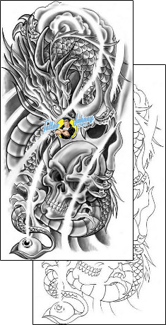 Monster Tattoo fantasy-tattoos-lee-little-llf-00270
