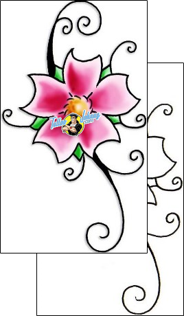 Flower Tattoo plant-life-flowers-tattoos-lee-little-llf-00286