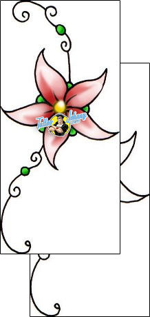 Flower Tattoo plant-life-flowers-tattoos-lee-little-llf-00296
