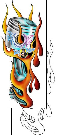Fire – Flames Tattoo miscellaneous-fire-tattoos-lee-little-llf-00309