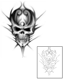 Evil Tattoo Horror tattoo | LLF-00321