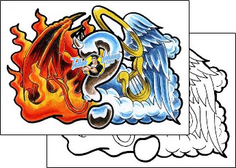 Wings Tattoo miscellaneous-fire-tattoos-lil-mike-lmf-00002