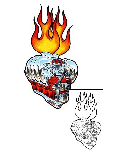 Fire – Flames Tattoo Tattoo Styles tattoo | LMF-00015