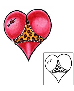 Leopard Tattoo Underwear Heart Tattoo