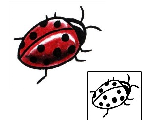 Ladybug Tattoo Insects tattoo | LMF-00019
