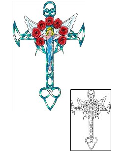 Cross Tattoo Religious & Spiritual tattoo | LNF-00025
